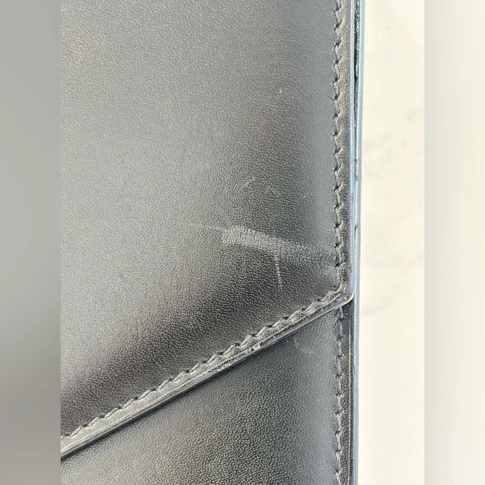 Fendi black leather briefcase